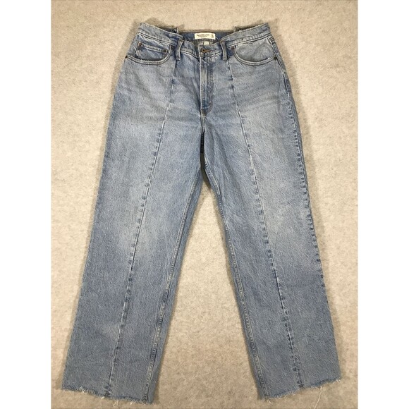 Abercrombie Fitch Jeans Women 31/12R The 90’s Relaxed High Rise Curve Love - Picture 1 of 12